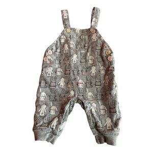 Gymboree Gray Jumper With A Bunny Print Pattern Size 3-6 Months